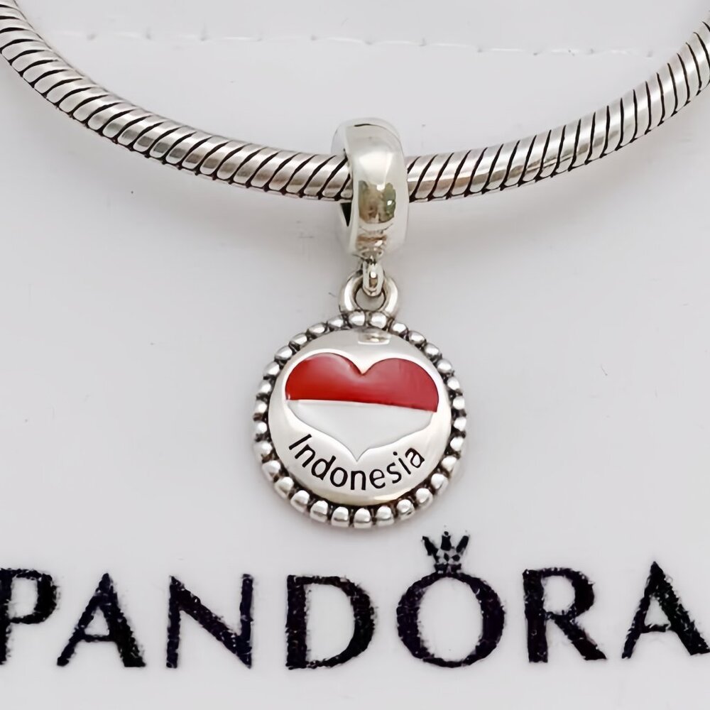 Pandora Indonesia Flag Exclusive Charm Pendant